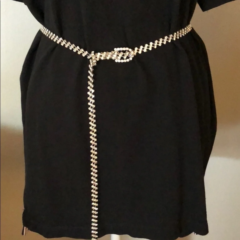 #Silver #diamond stones #belt.